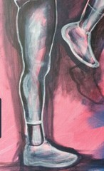 Fitness Women Art and Painting on Canvas Acrylic Painting Gymnastics