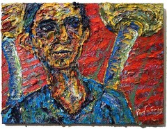 24×18″ MODERN ORIGINAL OIL█PAINTING█VINTAGE IMPRESSIONIST█ART SIGNED ABSTRACT A
