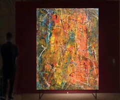 Pollock/Richter style￼ Professional Painting 81” X 62”(6ft 9in)Abstract Modern