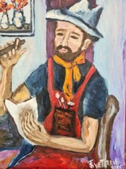 Artist Oil Painting Canvas on a stretcher Original Painting 15.7×11.8 inches