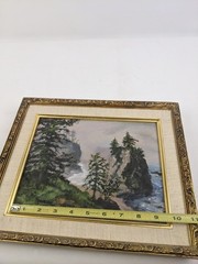 Vintage 1981 Original Oil Painting on Canvas Oregon Beauty Trudy Ingler 11″ x13″