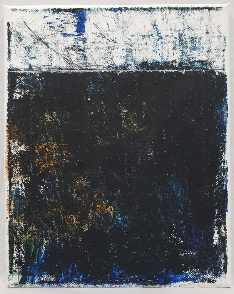 No.507 Original Modern Minimal Textured Oil And Cold Wax Painting By K.A.Davis