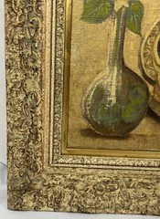 Vintage Original August Loehle (1877-1961) Still Life Oil Painting Signed Framed