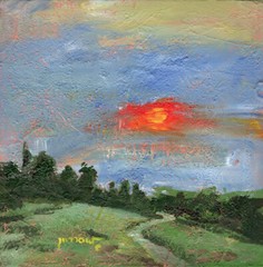 ORIGINAL ART HAND PAINTED APPALACHIAN TRAIL CATAWBA AREA VA. USA BY SUE FURROW