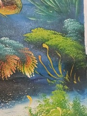 Original oil painting Ocean Scene Signed Not Mounted. 27 X 22