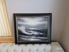 A.KIRKHAM ORIGINAL OIL ON CANVAS SEASCAPE PAINTING