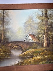EXTRAORDINARY 1950s NELSON LANDSCAPE, oil, canvas