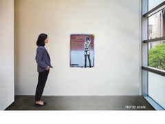 Banksy Graffiti Art NYC Sexy Teddy Bear Girl Metal Street Sign Painting 18×24