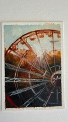 ACEO ATC Original Acrylic Painting (2.5 x 3.5 inches) by Puhazholi Saravanan