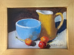 Three Cherries Bowl and Pitcher