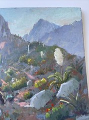 Silvio Silvestri PAINTING LANDSCAPE LISTED AMERICAN ARTIST Desert Arizona 24”