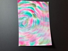 Watercolor Painting Original Star Night Ethereal Cosmos Astronomy Space Nebula