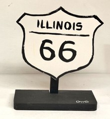 CHICAGO – Rt 66 Street Sign = Otto the Street Artist – NOW $12