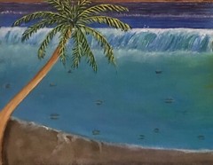 Original Artwork, Tropical Vibrance – 12 X 16