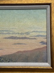 ANTIQUE MOUNTAIN VIEW PAINTING LANDSCAPE WPA AMERICAN REGIONALISM IMPRESSIONIST