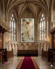 Anne Dias (1985) – (XXL) Giant Angelic duet by the sea 200x100cm