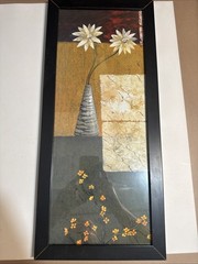 Painting of a Bunch of Beautiful Flowers 21 1/2 Inch X 9 1/2 Inch