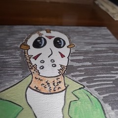 Original Painting Jason Vorhees Horror Mask 80’s Friday 13th Slasher Handmade