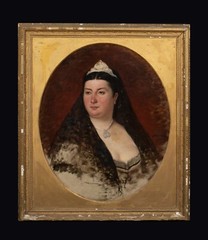 Large 19th Century European School Portrait Of A Large Duchess / Countess