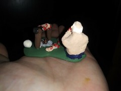 The Happy Cannibal by Leland Butler. Miniature Clay Figure Tabletop Game Piece