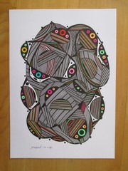 Original Ink Graphic – „Integrated“ from 2022 – B. No.: 1804 – A4
