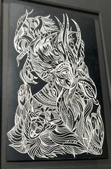 SASCHA BRASTOFF ORIGINAL MID CENTURY SCRATCHBOARD ANTIQUE MCM VINTAGE DRAWING