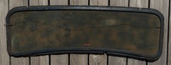 OOAK Folk Art Painting Mounted In Original 1928 Dodge Wayfarer Windshield Frame
