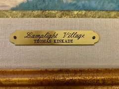 Thomas Kinkade“Lamplight Village” Limited Edition 2533/4950 Framed 27”x33” w/COA