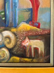 Roxana Donisanu -Original Oil Painting THE COLOUR OF MY DREAMS (2004) 19″ x 19″