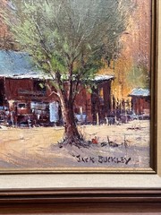 JACK BUCKLEY PAINTING LANDSCAPE OLD TRUCK CLASSIC AMERICAN IMPRESSIONISM LISTED