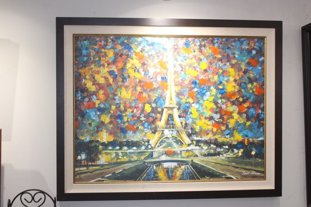 Leonid Afremov ”PARIS OF MY DREAMS“Limited Edition Giclee ( 46” X 34″ ) Framed
