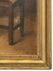 1920s African American Woman Fine Oil Painting Portrait Signed