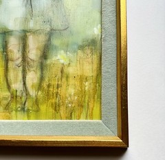 Early Original Donna Howell-Sickles Painting Portrait of Girl 1972 Texas Vintage