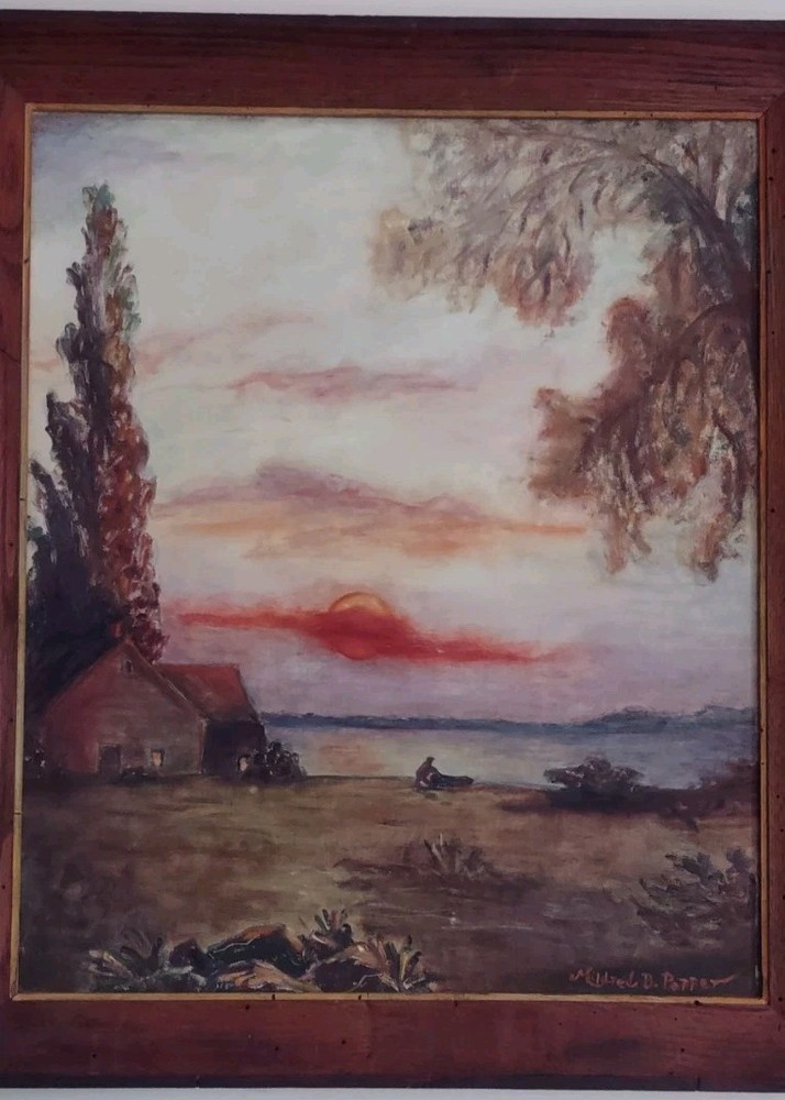 CA Central Valley Fresno Artist Mildred „Milli“ Pepper Painting on Board 28X24