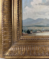 DWIGHT C HOLMES TEXAS ANTIQUE PLEIN AIR IMPRESSIONIST DESERT LANDSCAPE PAINTING