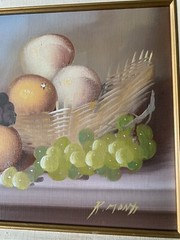 Original oil painting R.Monti Lovely Light Colors Appears Re Framed See Pics