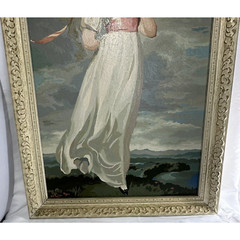 Vintage Paint By Numbers Pinkie LARGE 21″ x 31″ in Original Frames Reproduction