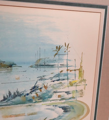 ALFRED BIRDSEY ORIGINAL WATERCOLOR BERMUDA INLET SCENE SEASCAPE PAINTING #4