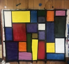 Unique Wall Art 7’X6′ Large Raw Canvas Painting Original Accent Piece