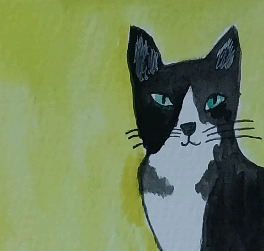 ACEO ORIGINAL „Cat Cats Kitten“ Artist GAT – ATC Art Card Painting Signed