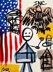 CORBELLIC American Postal 12×9 Original Impressionism Collector Home Fine Art
