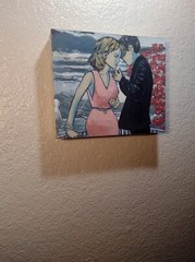 7 5/8 Inch x 9 1/8 Inch Romantic Painting by A. Avila