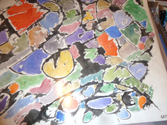 Mixed Media Abstract Expressionist Painting by Jacob Semiatin
