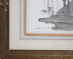 PIERO CICIONESI-Italian Architect-Original Signed WC-SS. Annunziata di Firenze