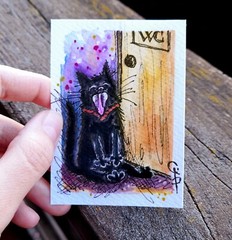 ACEO Custom painting from photo Pet portrait Watercolor Cat Dog Commission art