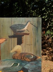 Duck Decoy Carvings, Original Oil Painting by Jean Tyzil. 22 x 30 Excellent Cond
