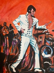 THE KING | Elvis Presley Print Art Concert Las Vegas Nevada Kristi C Jones