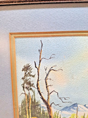 Pair Of Ann Sproul Watercolor Paintings Framed 11″ x 13″ Southwestern Scene