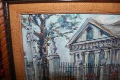FRAMED ORIGINAL OIL ON CANVAS EL TEMPLETE OLD HAVANA, CUBA ARTIST: HECTO VIDAL