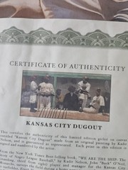 „Kansas City Dugout“ Painting By Kadir Nelson Signed Comes With…